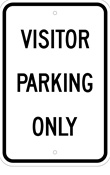 Visitor Parking Only sign