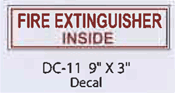 Fire Extinguisher Inside decal