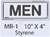 MEN styrene sign