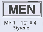 MEN styrene sign