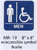 Men (Accessible) styrene sign with braille