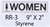 Women styrene sign