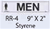 Men styrene sign