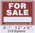 For Sale styrene sign
