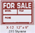 For Sale- Vehicle styrene sign