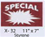 Special styrene sign